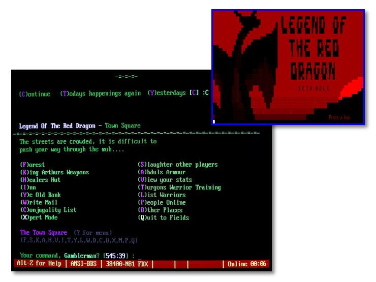 L.O.R.D. door game screens
